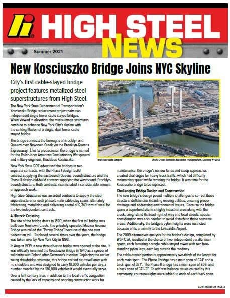 High Steel News - Summer 2021
