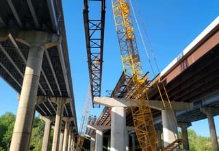 Rappahannock River Bridge - NB Steel Erection