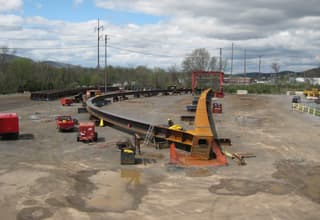 Lake Champlain Bridge - Arch Ribs Setup