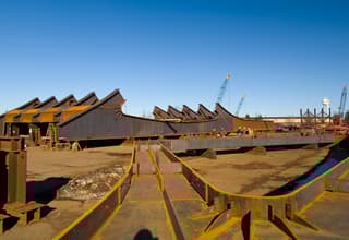 Lake Champlain Delta Leg Girder Assemblies Setup