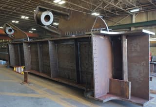 Lewis and Clark Bridge - East End Crossing edge girder fabrication